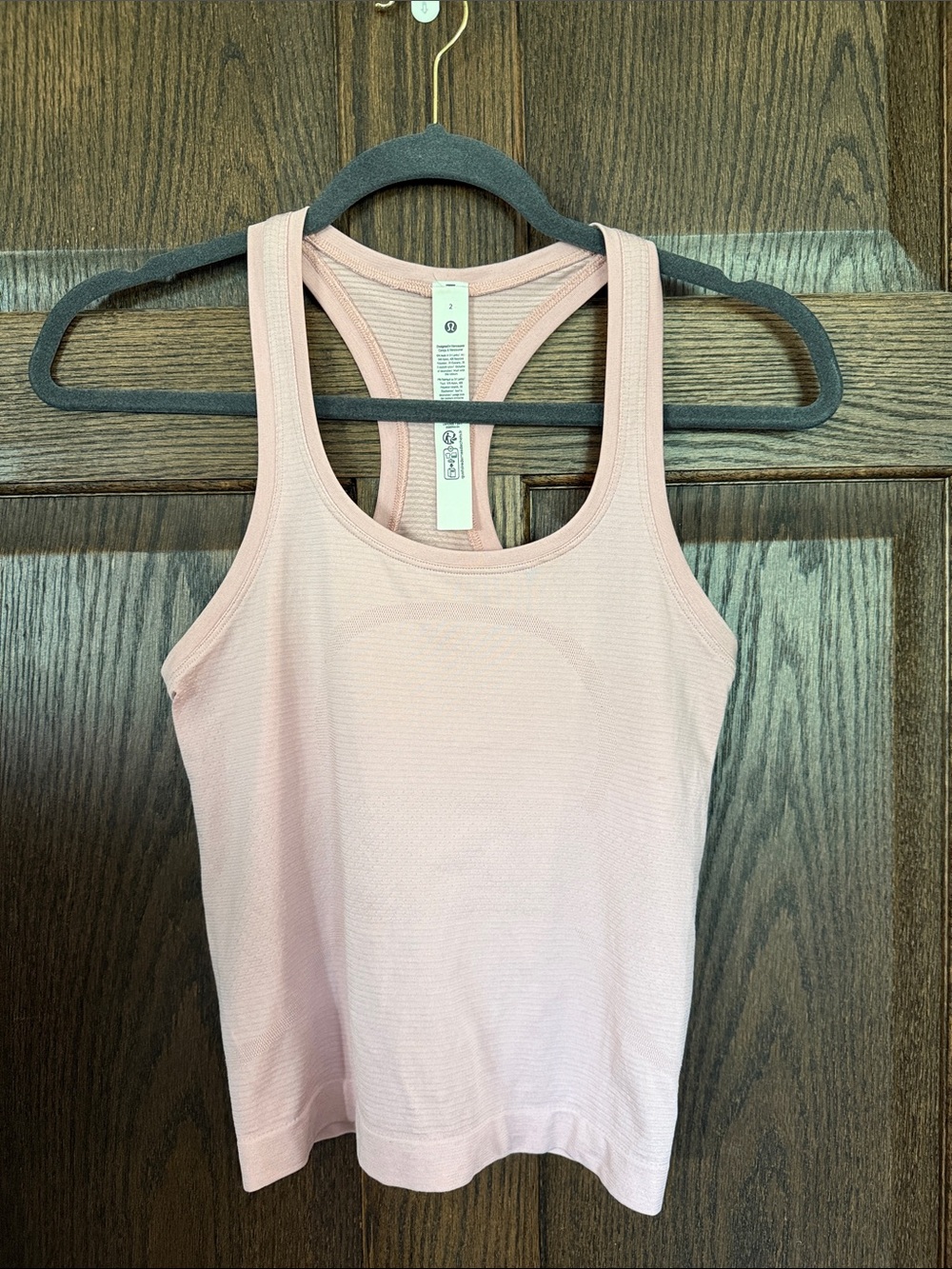 Lululemon Swiftly Racerback Tank Top Size 2 Dusty Light Pink